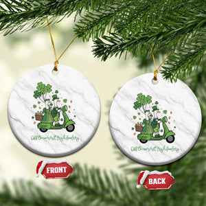 Funny Silly Irish Goose Ceramic Ornament Off To Commit Irish Foolery TS12 1pc White Marble Print Your Wear