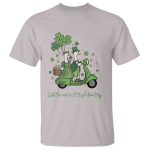 Funny Silly Irish Goose T Shirt Off To Commit Irish Foolery TS12 Ice Gray Print Your Wear