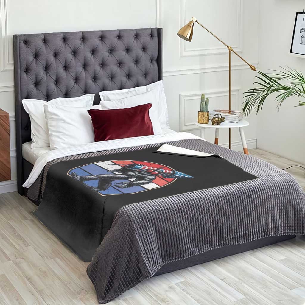 Funny Patriotic Mothman Throw Blanket West Virginia Cryptid Lover Gift TS12 Print Your Wear