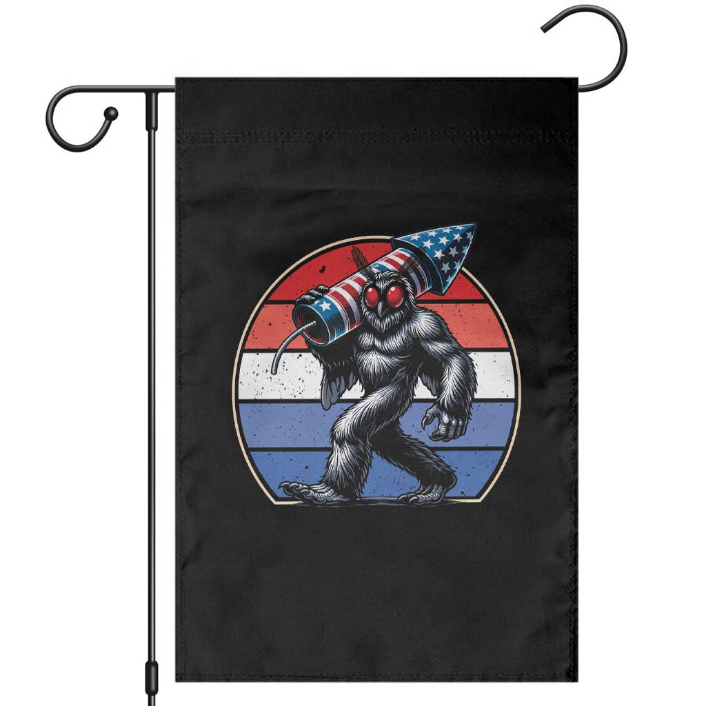 Funny Patriotic Mothman Garden Flag West Virginia Cryptid Lover Gift TS12 Black Print Your Wear