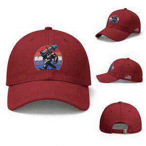 Funny Patriotic Mothman Baseball Cap West Virginia Cryptid Lover Gift TS12 Baseball Cap Universal Fit Cherry Red Print Your Wear