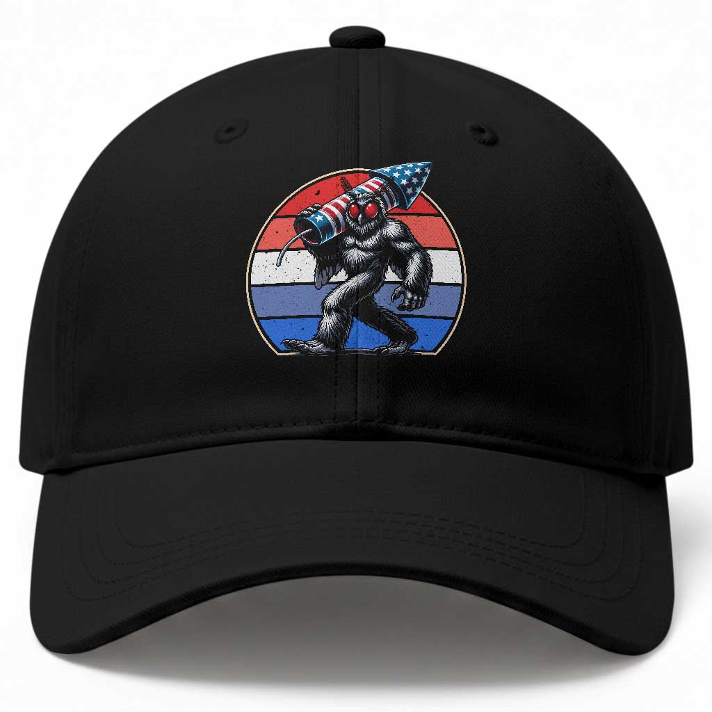 Funny Patriotic Mothman Baseball Cap West Virginia Cryptid Lover Gift TS12 Print Your Wear