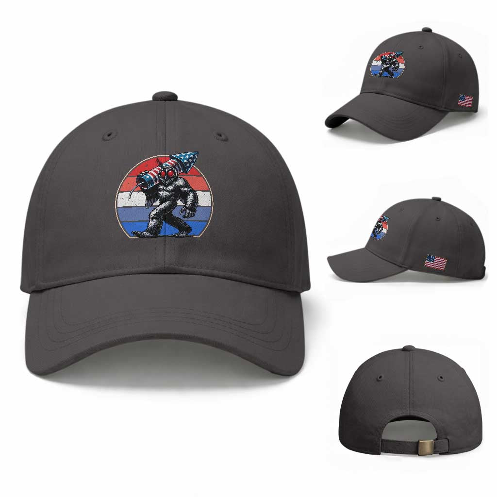Funny Patriotic Mothman Baseball Cap West Virginia Cryptid Lover Gift TS12 Baseball Cap Universal Fit Dark Gray Print Your Wear