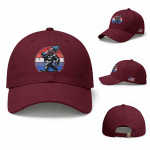 Funny Patriotic Mothman Baseball Cap West Virginia Cryptid Lover Gift TS12 Baseball Cap Universal Fit Maroon Print Your Wear