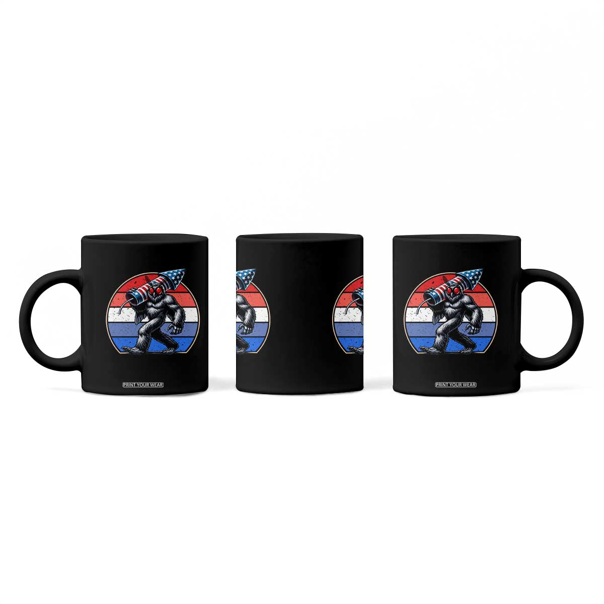 Funny Patriotic Mothman Coffee Mug West Virginia Cryptid Lover Gift TS12 Print Your Wear
