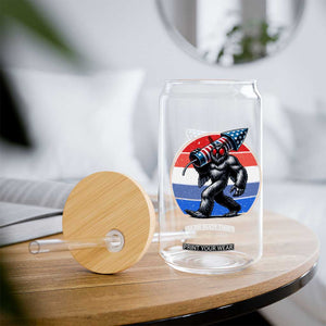 Funny Patriotic Mothman Glass Can West Virginia Cryptid Lover Gift TS12 Print Your Wear