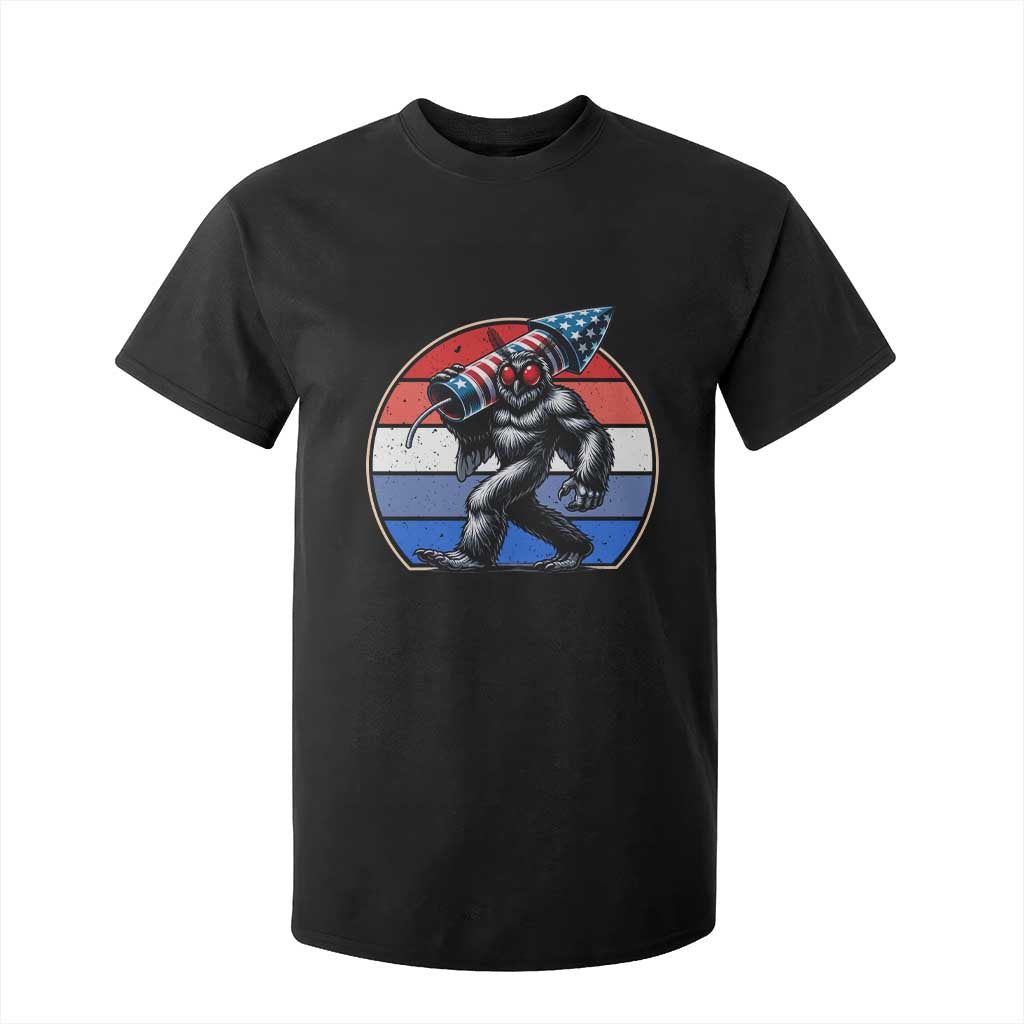Funny Patriotic Mothman T Shirt For Kid West Virginia Cryptid Lover Gift TS12 Black Print Your Wear