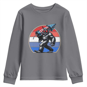 Funny Patriotic Mothman Youth Sweatshirt West Virginia Cryptid Lover Gift TS12 Charcoal Print Your Wear