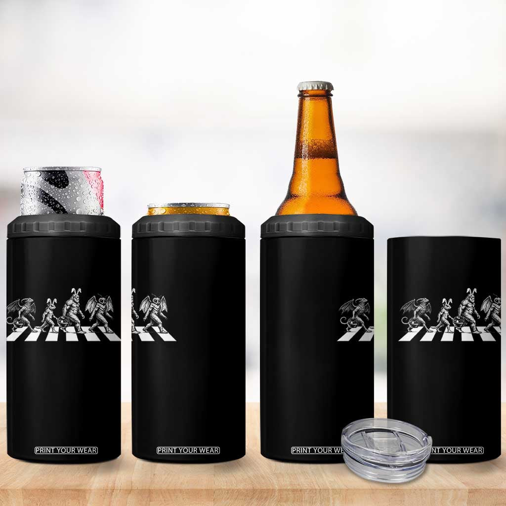 Funny Easter Cryptid Walk 4 in 1 Can Cooler Tumbler Bigfoot Mothman Jersey Devil Chupacabra TS12 Print Your Wear