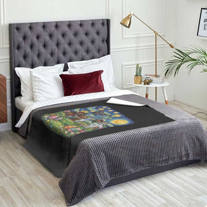 Funny Cryptid Starry Night Easter Throw Blanket Monster Lover Gift TS12 Print Your Wear