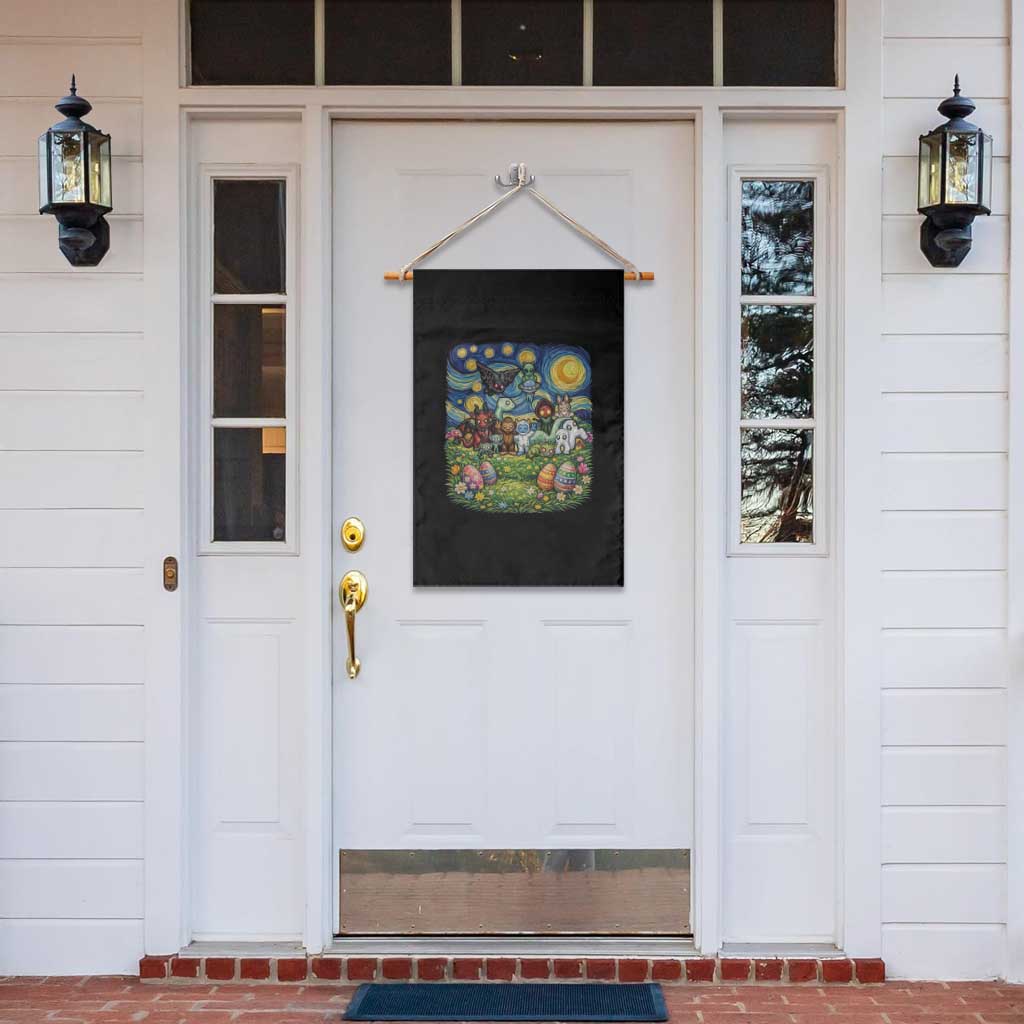 Funny Cryptid Starry Night Easter Garden Flag Monster Lover Gift TS12 Print Your Wear