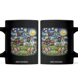 Funny Cryptid Starry Night Easter Coffee Mug Monster Lover Gift TS12 Black Print Your Wear