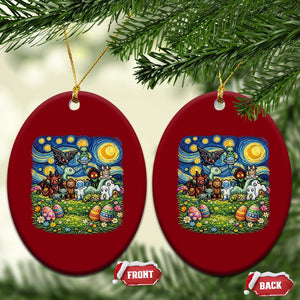 Funny Cryptid Starry Night Easter Ceramic Ornament Monster Lover Gift TS12 Print Your Wear