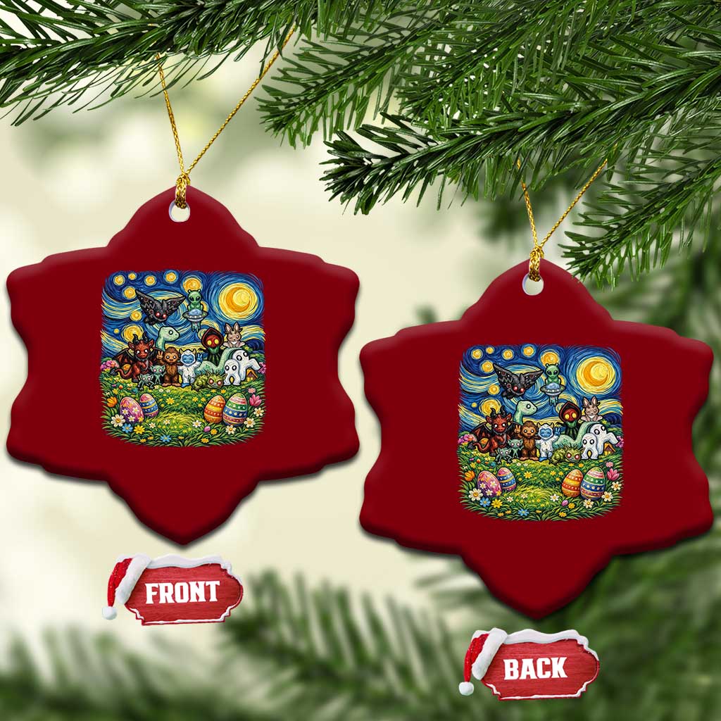 Funny Cryptid Starry Night Easter Ceramic Ornament Monster Lover Gift TS12 Print Your Wear