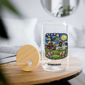 Funny Cryptid Starry Night Easter Glass Can Monster Lover Gift TS12 Print Your Wear
