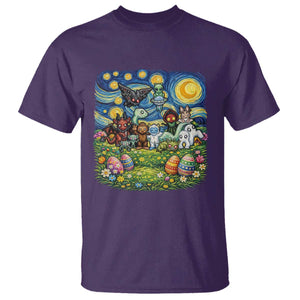 Funny Cryptid Starry Night Easter T Shirt Monster Lover Gift TS12 Purple Print Your Wear