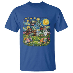 Funny Cryptid Starry Night Easter T Shirt Monster Lover Gift TS12 Royal Blue Print Your Wear