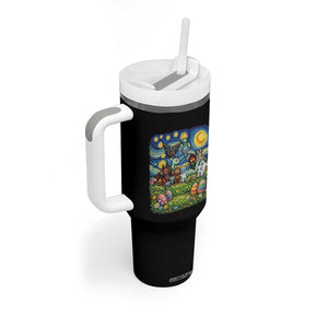Funny Cryptid Starry Night Easter Tumbler With Handle Monster Lover Gift TS12 Print Your Wear