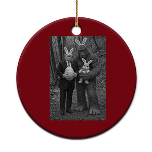Funny Bigfoot And Trump Easter Selfie Gift Ceramic Ornament TS12 1pc Red Print Your Wear