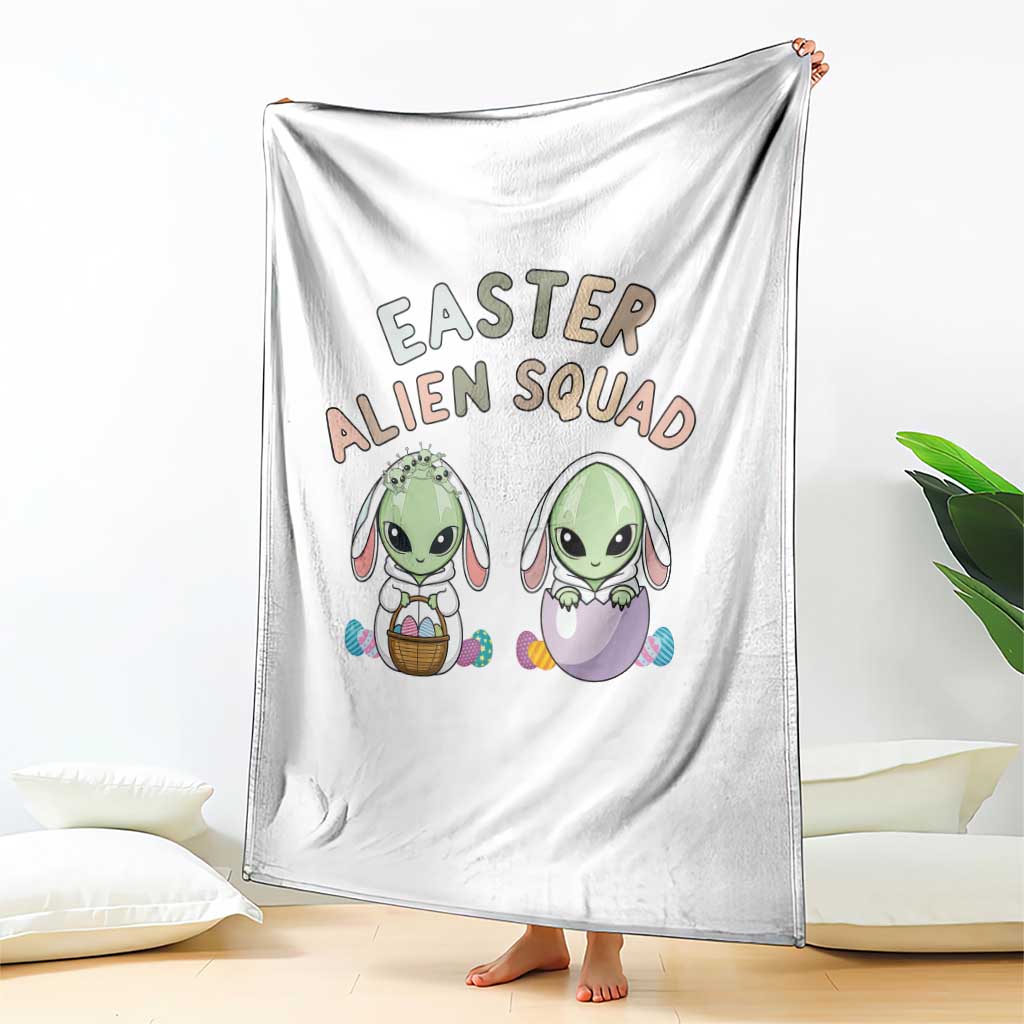 Funny Easter Alien Squad Bunny Ears Gift Throw Blanket TS12 Print Your Wear