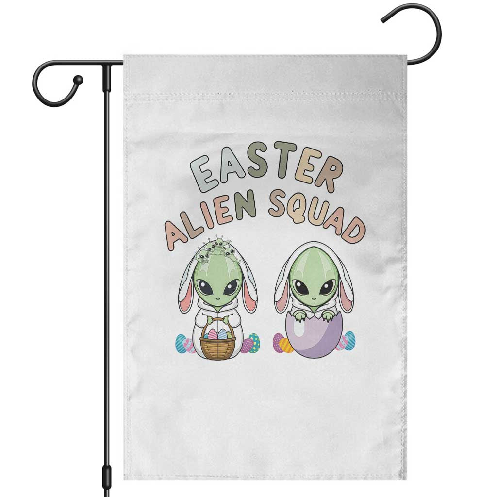 Funny Easter Alien Squad Bunny Ears Gift Garden Flag TS12 White Print Your Wear