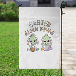 Funny Easter Alien Squad Bunny Ears Gift Garden Flag TS12 Print Your Wear