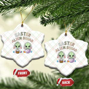 Funny Easter Alien Squad Bunny Ears Gift Ceramic Ornament TS12 Print Your Wear