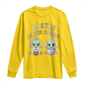 Funny Easter Alien Squad Bunny Ears Gift Long Sleeve Shirt TS12 Daisy Print Your Wear