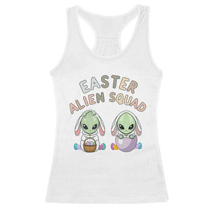 Funny Easter Alien Squad Bunny Ears Gift Racerback Tank Top TS12 White Print Your Wear