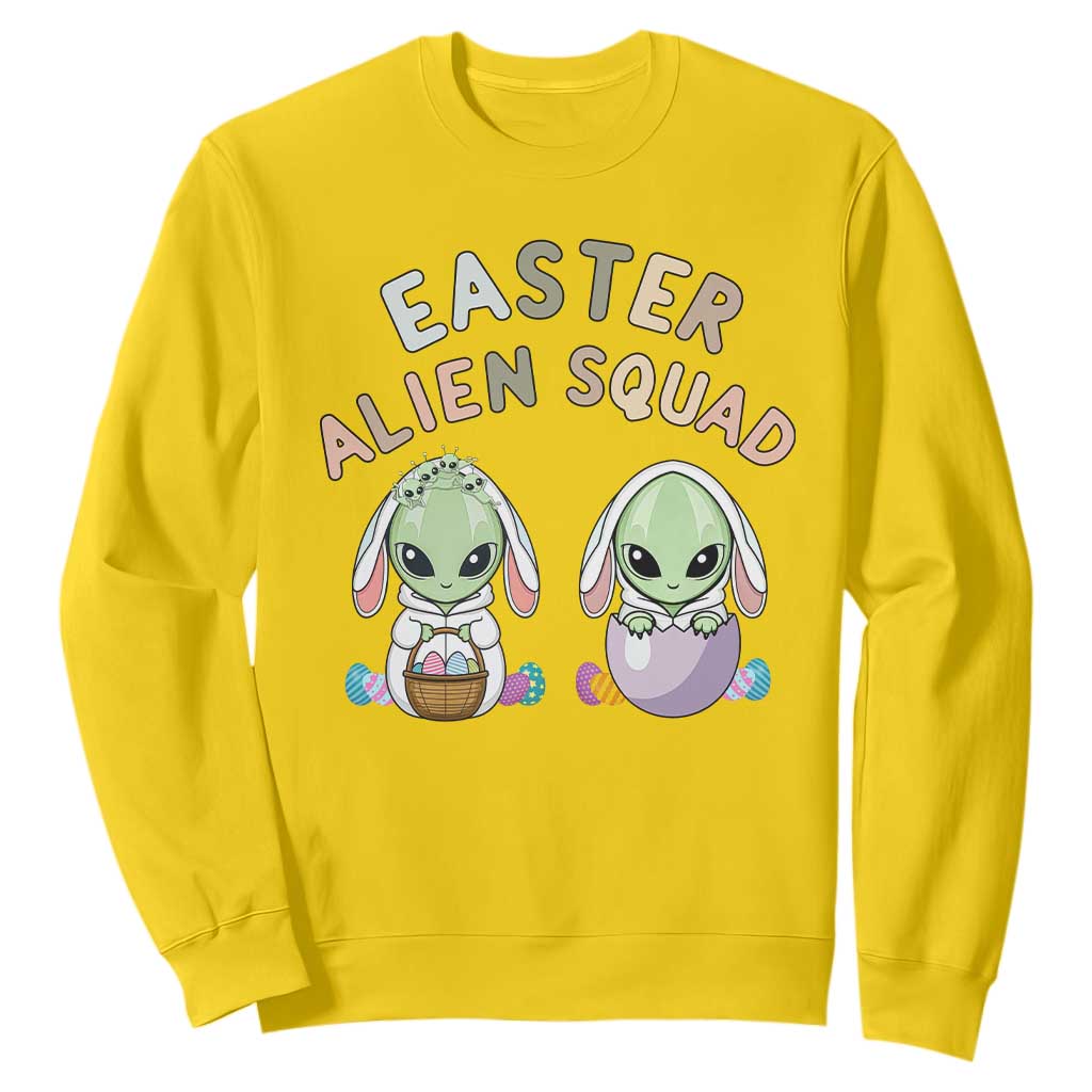 Funny Easter Alien Squad Bunny Ears Gift Sweatshirt TS12 Daisy Print Your Wear