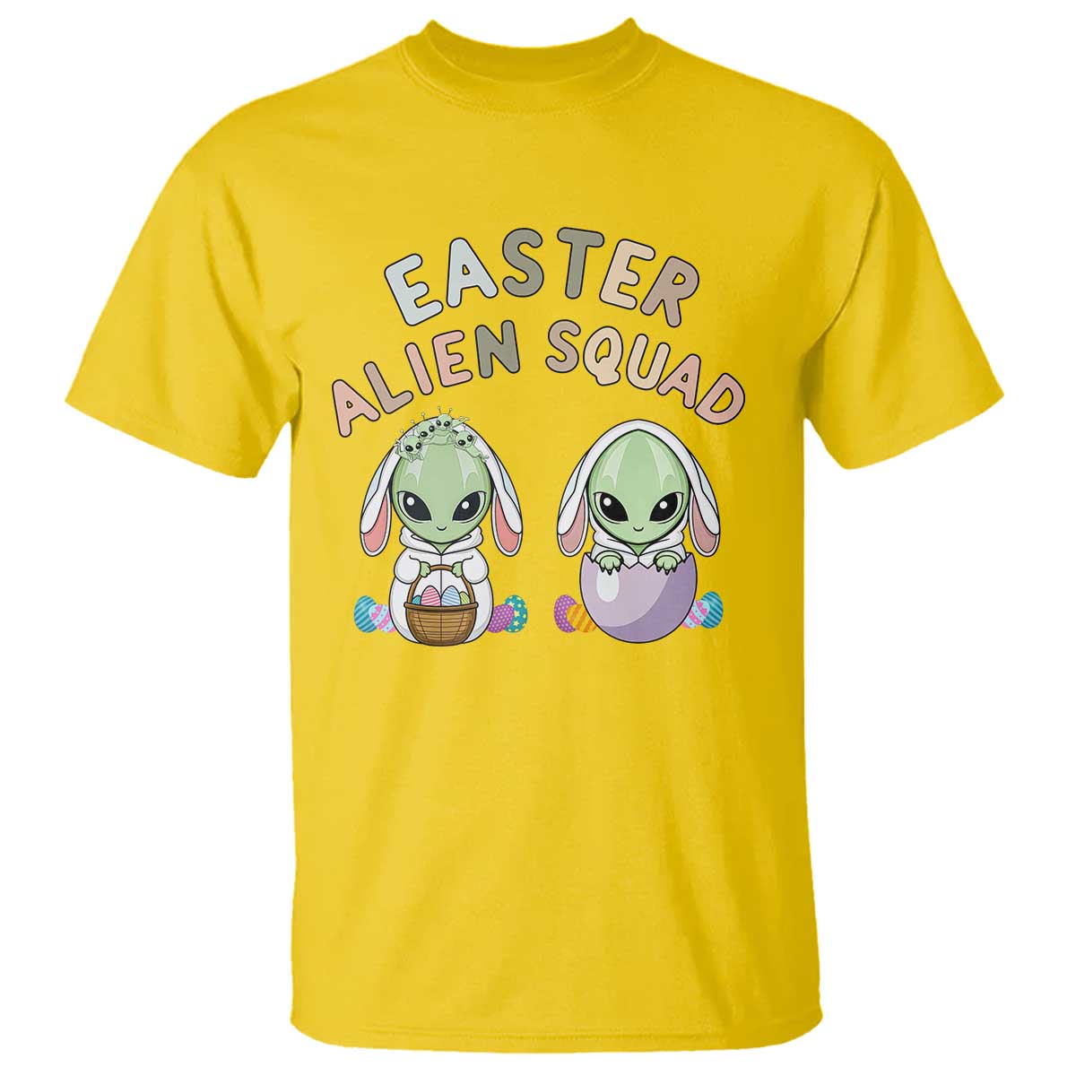 Funny Easter Alien Squad Bunny Ears Gift T Shirt TS12 Daisy Print Your Wear