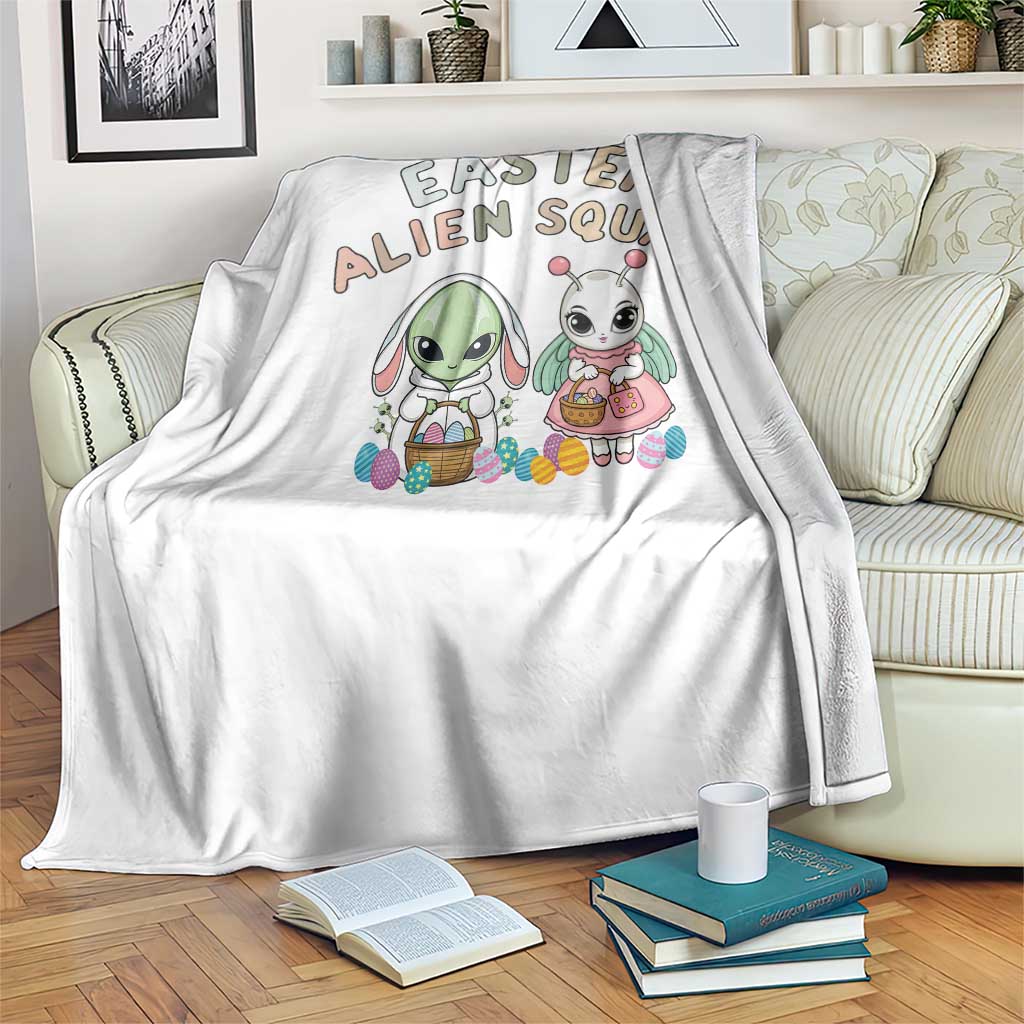 Easter Alien Squad Throw Blanket Funny UFO Lover Gift TS12 Print Your Wear