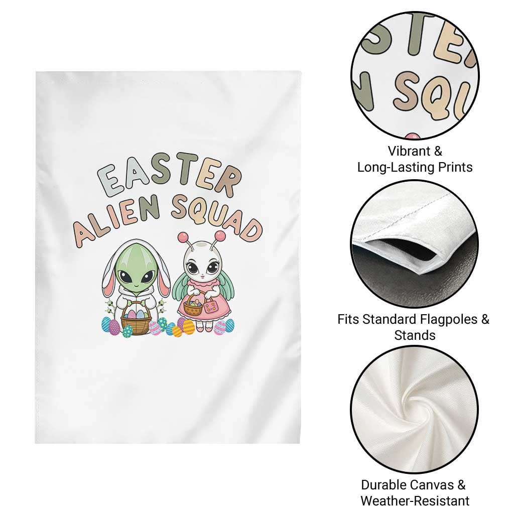 Easter Alien Squad Garden Flag Funny UFO Lover Gift TS12 Print Your Wear