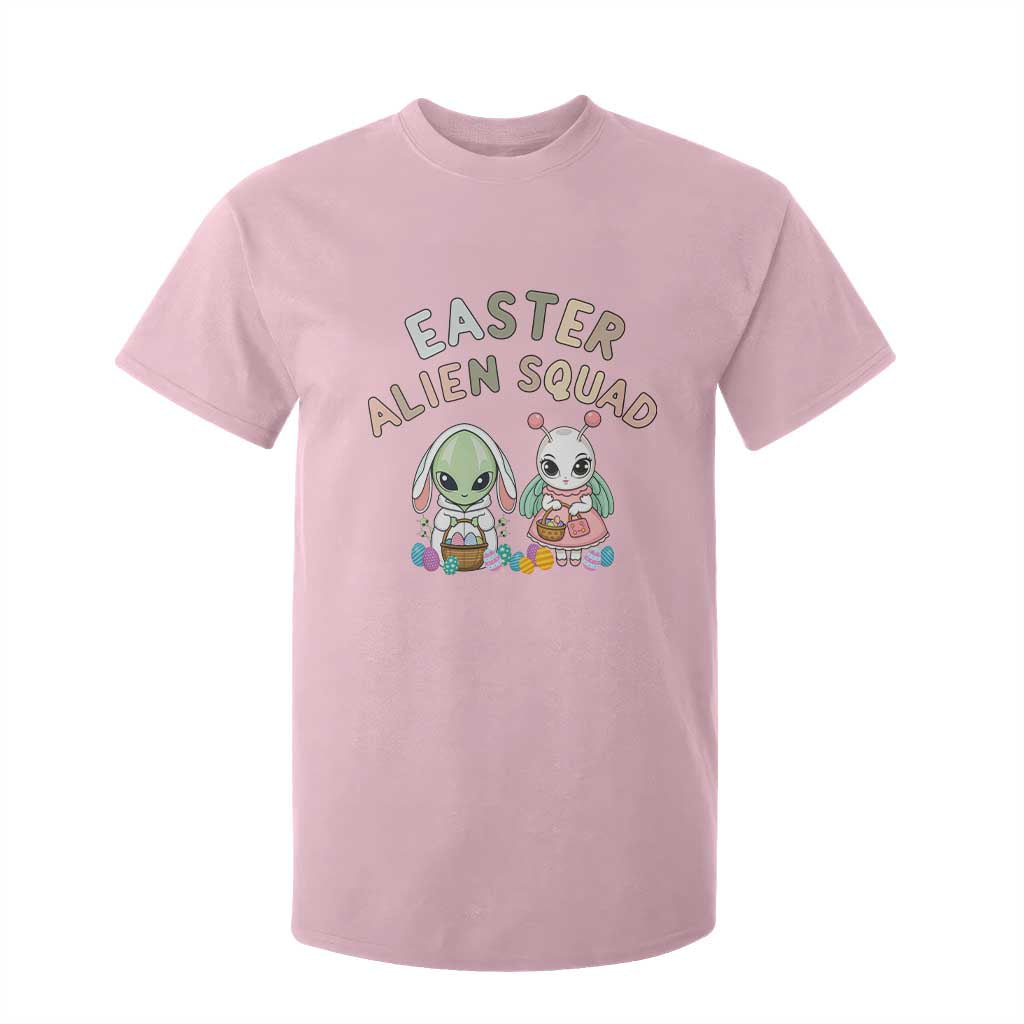 Easter Alien Squad T Shirt For Kid Funny UFO Lover Gift TS12 Light Pink Print Your Wear