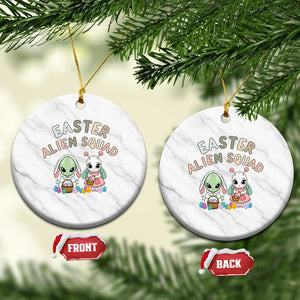 Easter Alien Squad Ceramic Ornament Funny UFO Lover Gift TS12 1pc White Marble Print Your Wear