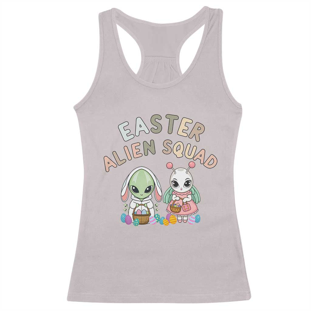 Easter Alien Squad Racerback Tank Top Funny UFO Lover Gift TS12 Ice Gray Print Your Wear