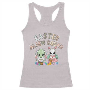 Easter Alien Squad Racerback Tank Top Funny UFO Lover Gift TS12 Ice Gray Print Your Wear