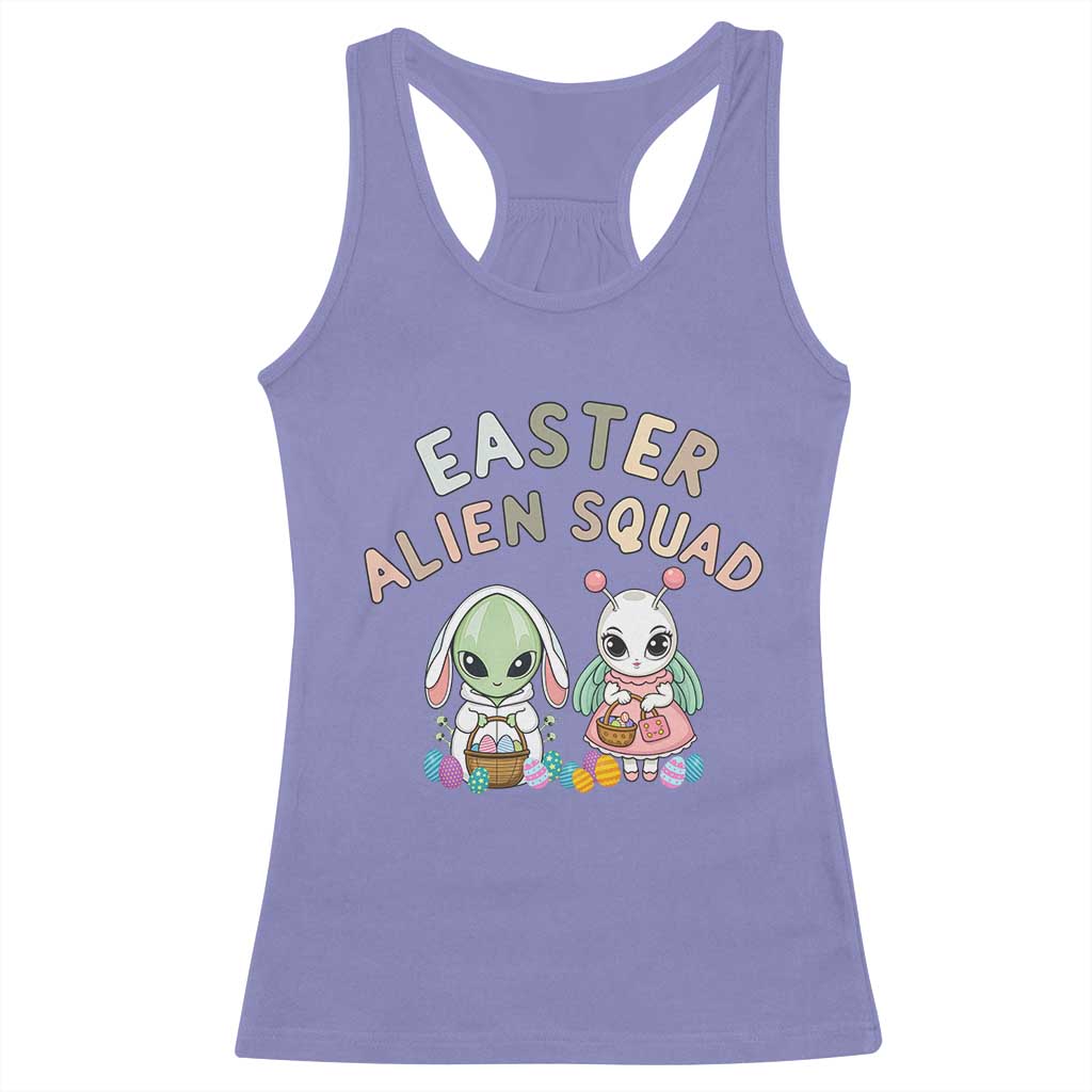 Easter Alien Squad Racerback Tank Top Funny UFO Lover Gift TS12 Violet Print Your Wear