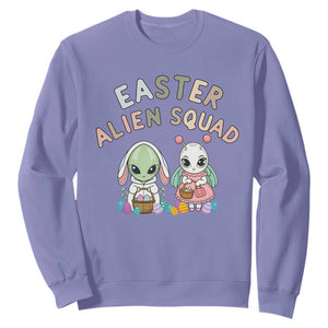 Easter Alien Squad Sweatshirt Funny UFO Lover Gift TS12 Violet Print Your Wear
