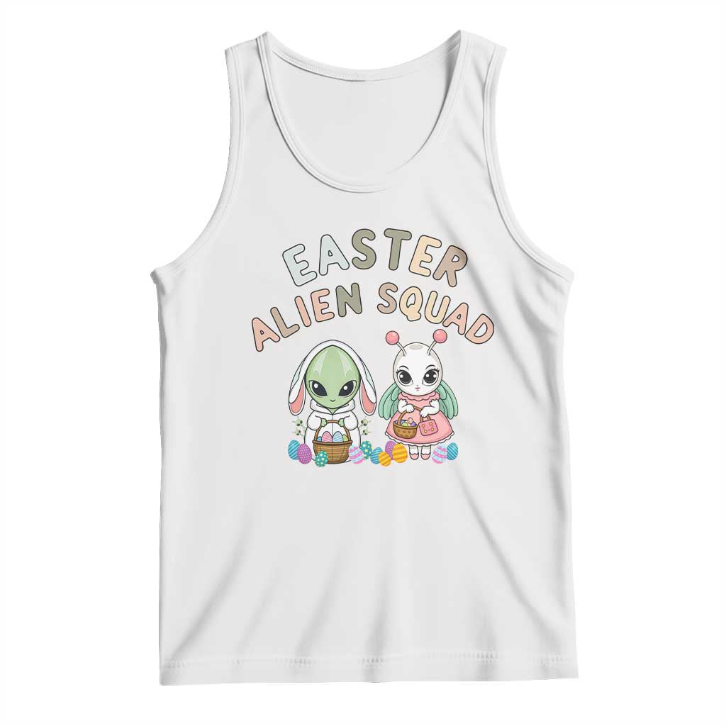 Easter Alien Squad Tank Top Funny UFO Lover Gift TS12 White Print Your Wear