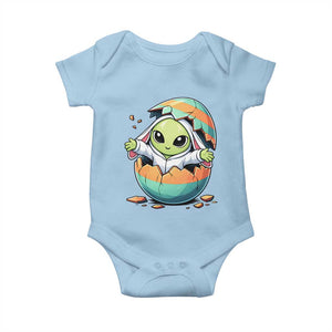 Funny Alien Bunny Ears Easter Baby Onesie Extraterrestrial Gift TS12 Light Blue Print Your Wear