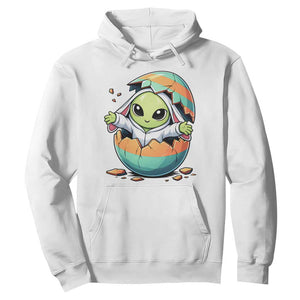 Funny Alien Bunny Ears Easter Hoodie Extraterrestrial Gift TS12 White Print Your Wear