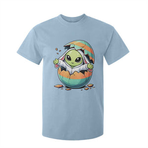 Funny Alien Bunny Ears Easter T Shirt For Kid Extraterrestrial Gift TS12 Light Blue Print Your Wear