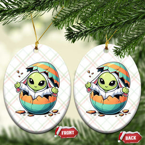 Funny Alien Bunny Ears Easter Ceramic Ornament Extraterrestrial Gift TS12 Print Your Wear
