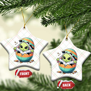 Funny Alien Bunny Ears Easter Ceramic Ornament Extraterrestrial Gift TS12 Print Your Wear