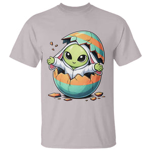 Funny Alien Bunny Ears Easter T Shirt Extraterrestrial Gift TS12 Ice Gray Print Your Wear