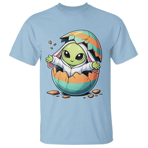 Funny Alien Bunny Ears Easter T Shirt Extraterrestrial Gift TS12 Light Blue Print Your Wear
