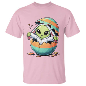 Funny Alien Bunny Ears Easter T Shirt Extraterrestrial Gift TS12 Light Pink Print Your Wear
