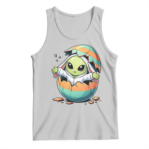 Funny Alien Bunny Ears Easter Tank Top Extraterrestrial Gift TS12 Ash Print Your Wear