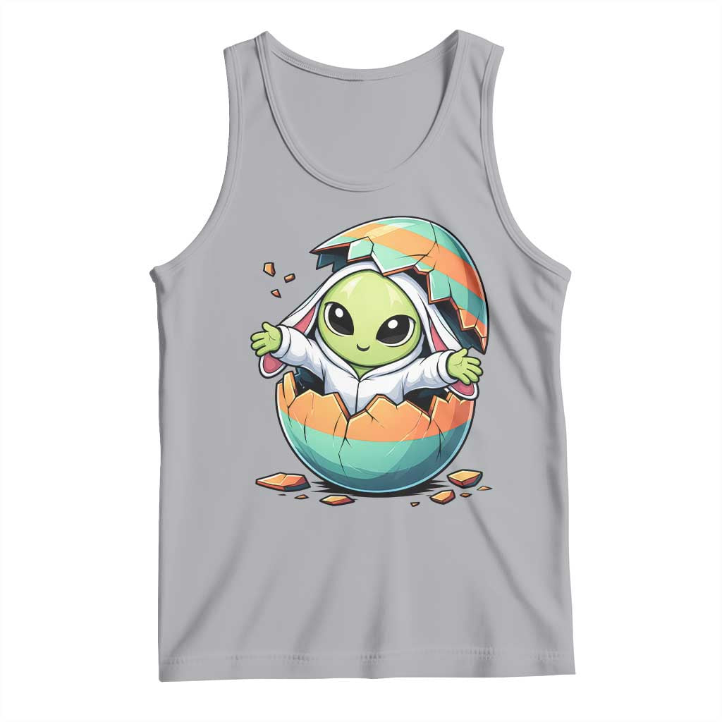 Funny Alien Bunny Ears Easter Tank Top Extraterrestrial Gift TS12 Athletic Heather Print Your Wear